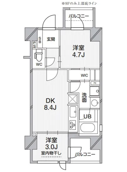 シーズンフラッツ錦糸町パークサイド 801