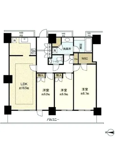 ルネッサンスタワー上野池之端 34F