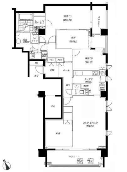 パークハウス西麻布 4F