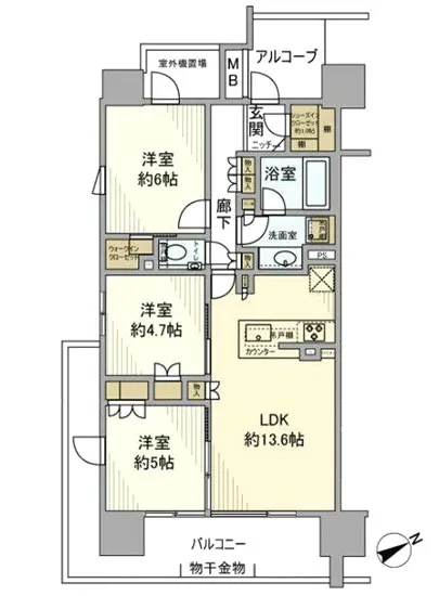 ザ・パークハウス中野富士見町 701