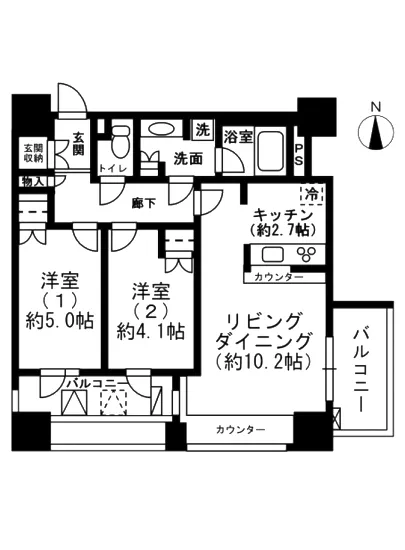 レジディア市ヶ谷 1205