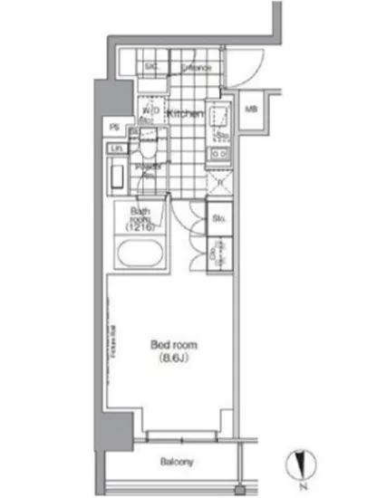 パークハビオ門前仲町 512