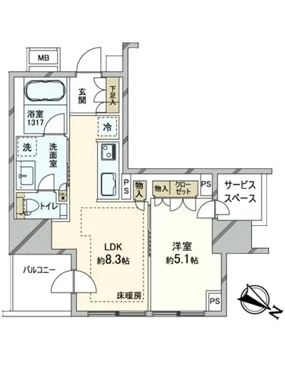 プラウド中目黒 5F