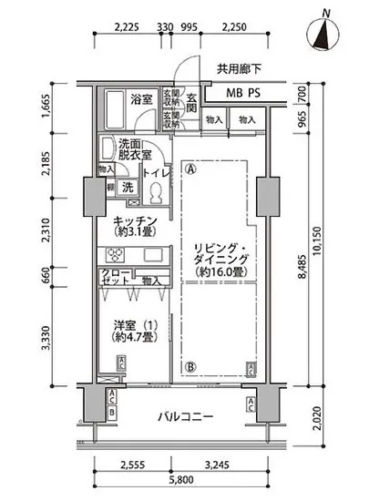 東雲キャナルコートCODAN 17-1017