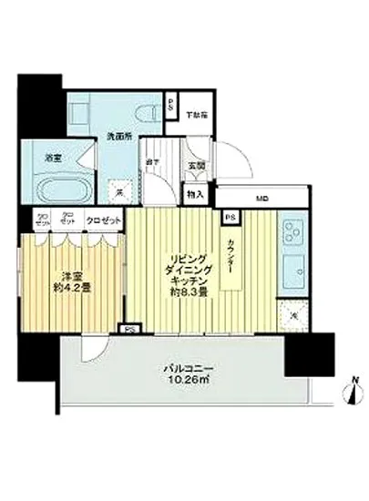 ザ・パークハウスアーバンス御茶ノ水 4F