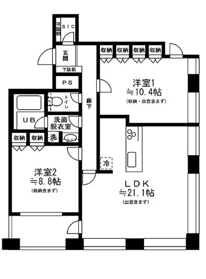 レジディアタワー麻布十番 2102