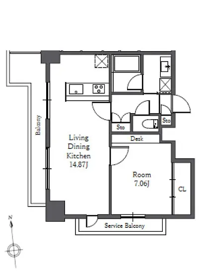 Totsu Residence Shiba 1209