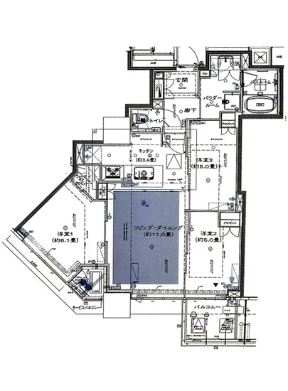 ベイサイドタワー晴海 6F