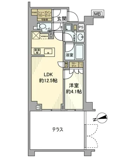 オープンレジデンシア中野坂上テラス 101