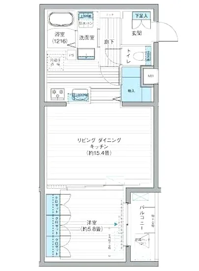 クラルテラセ新宿富久 206