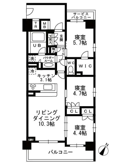 シャンピアグランデ深沢 212