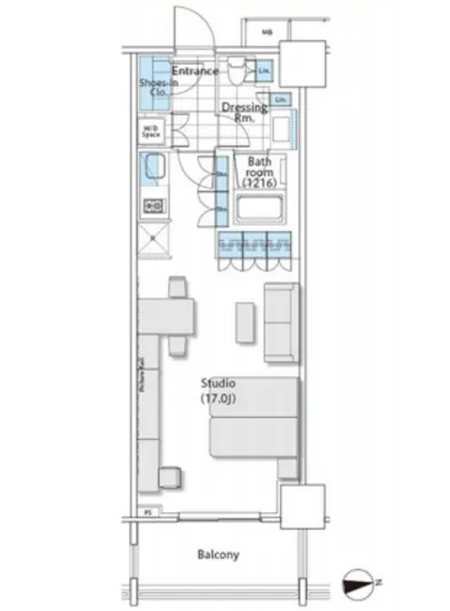 コンフォリア新宿イーストサイドタワー 1025