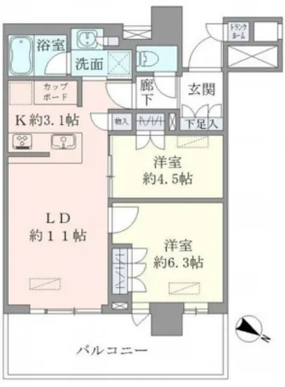 ブリリア有明シティタワー 5F