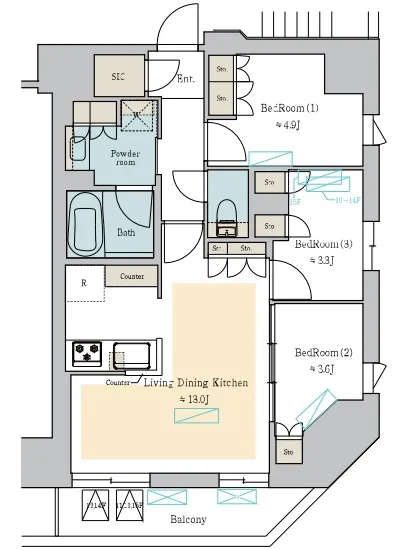 nido蔵前Residence 1204