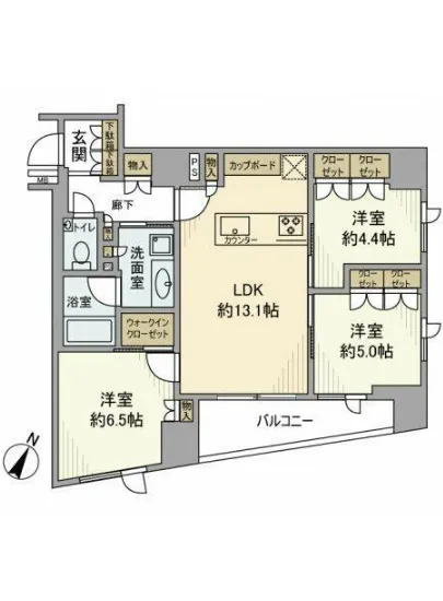 グリーンパーク東日本橋一丁目 5F