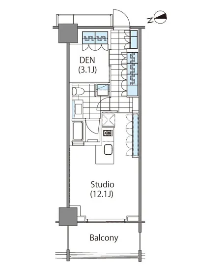 コンフォリア新宿イーストサイドタワー 803