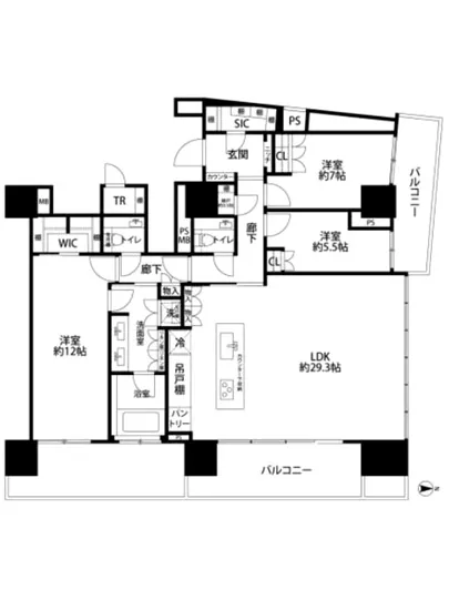 ブリリアタワー池袋 49F