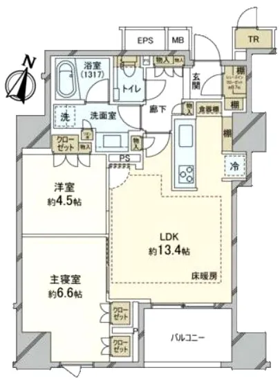 パークホームズ日本橋時の鐘通り 4F