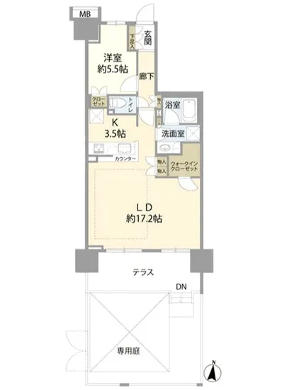 クレヴィア辰巳 1F