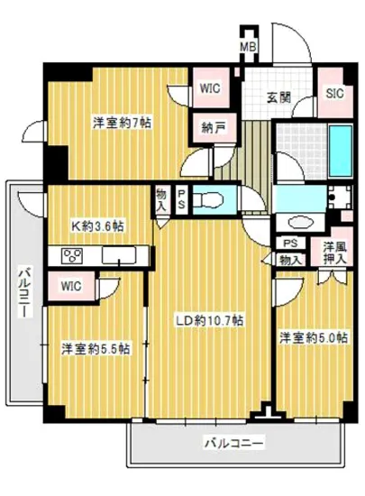 プレミアスイート外苑の杜 5F