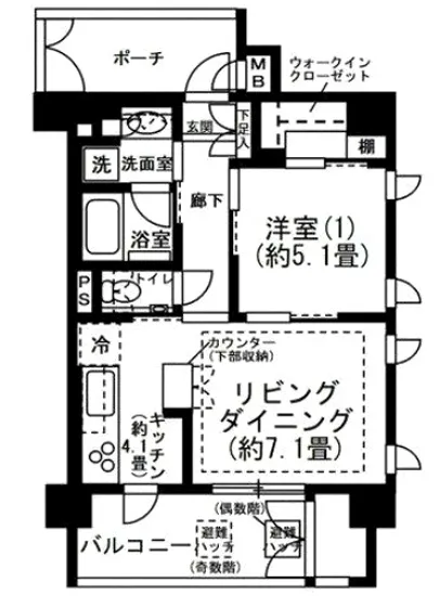 プレミスト神楽坂 2F