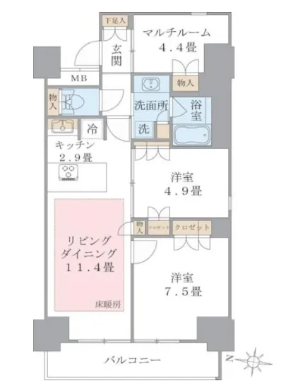 ブリリアイスト東雲キャナルコート 811