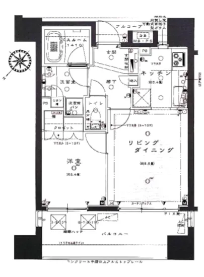 ライオンズ築地リバーノート 1104