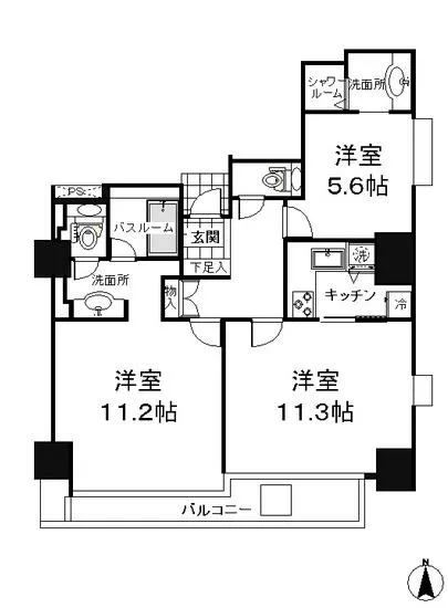 品川プリンスレジデンス 1202