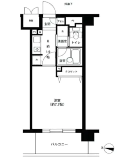 アボリアスコート笹塚 E-511