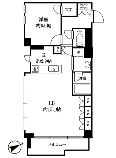 ディアナコート駒場翠景 5F