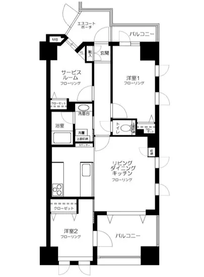 グランシティ勝どきアーバンオアシス 4F