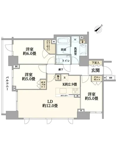 シティハウス月島駅前キャピタルコート 5F