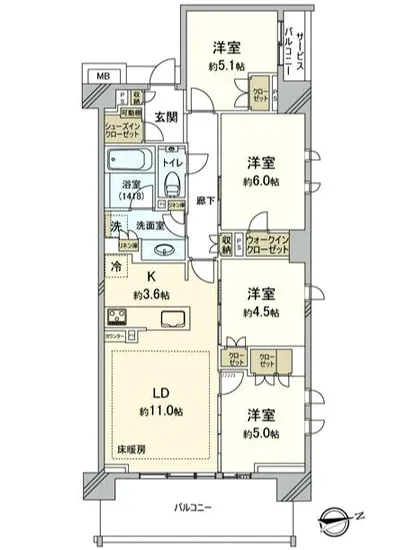 ブリリアシティ西早稲田 2F