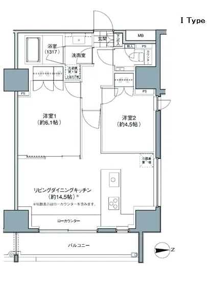 パークハビオ東中野 1301