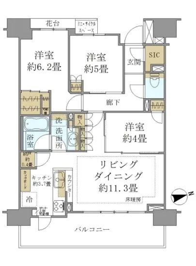 ブリリア上野松が谷 1303