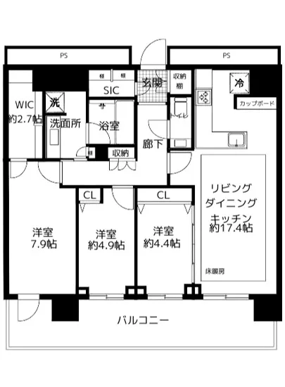 パークタワー品川ベイワード 25F