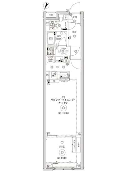 グローリオシェルト池袋2 401