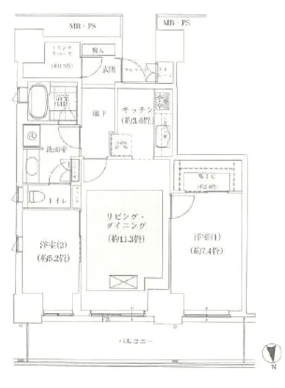 Wコンフォートタワーズイースト 1001