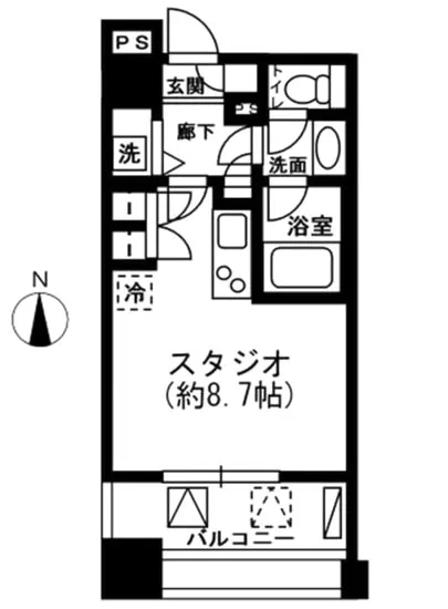 レジディア市ヶ谷 208