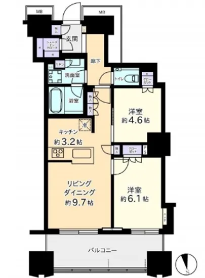 富久クロスコンフォートタワー 36F