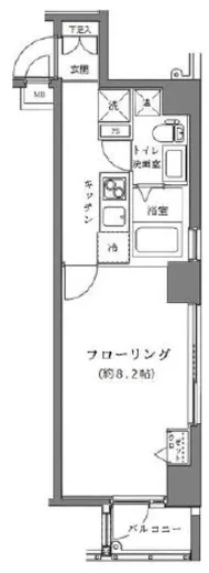 ライジングプレイス月島 6階