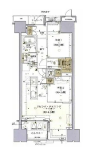 ザ・パークハウス日本橋大伝馬町 5階