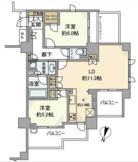 クレヴィア千川 5階