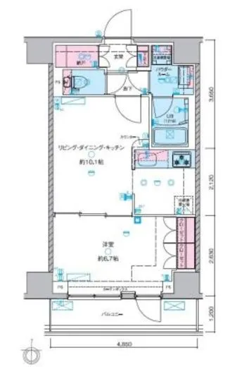 ジェノヴィア本所吾妻橋スカイガーデン 4階