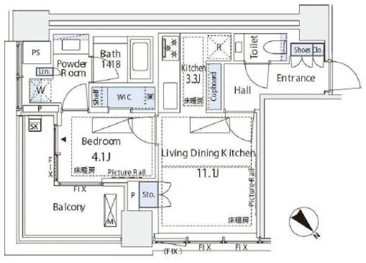 パークコート虎ノ門 4階