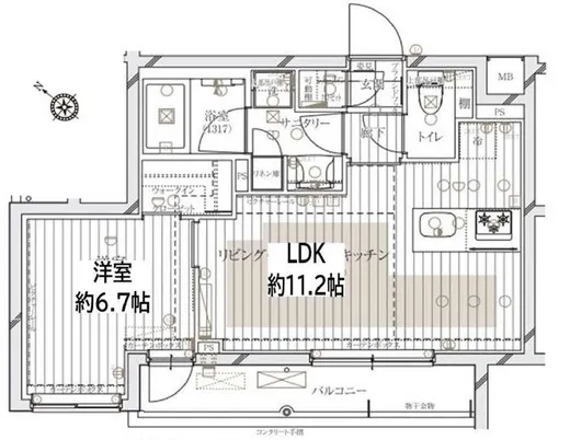 レガリス文京大塚 1階