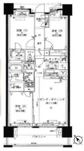 クレストスカイウイング 13階