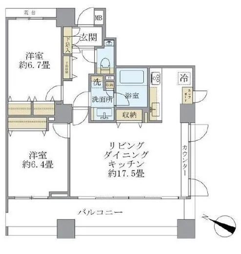 パークホームズ新宿若松町 5階