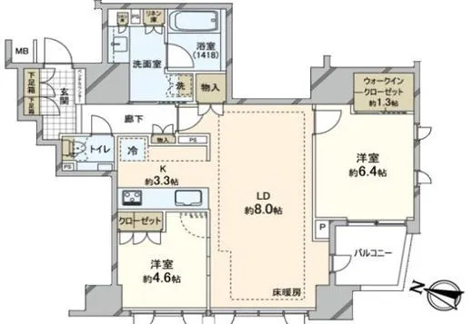 ジオ一番町 4階