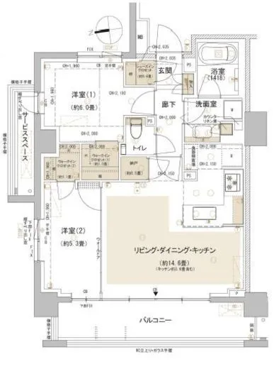 パークホームズ東中野 4階